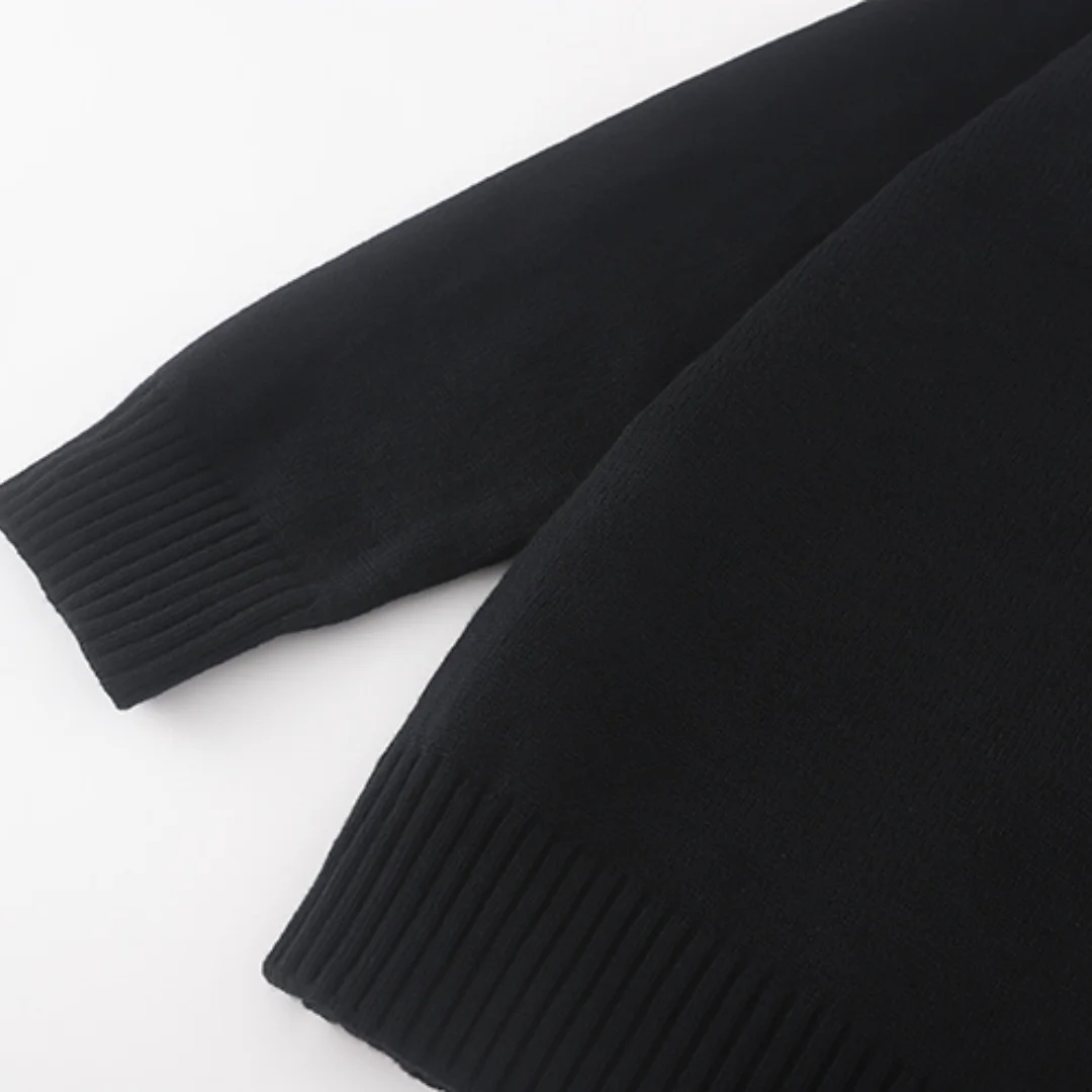 New autumn and winter letter cat print warm and fashionable sweater for both men and women, knitted top for couples