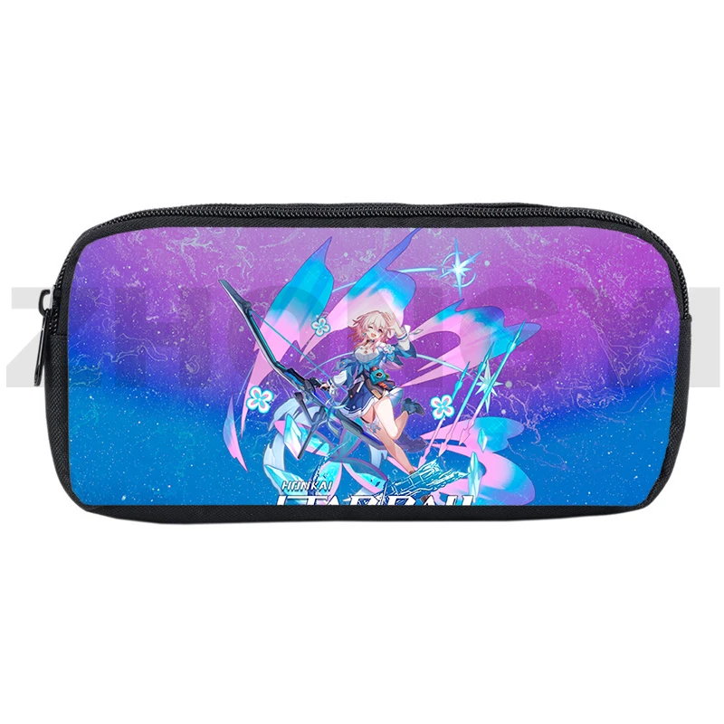 3D Honkai Impact 3rd Pencil Case Kids Kawaii Anime Pencil Bags Honkai Impact 3rd School Supplies Daily Travel Makeup Bags Unisex