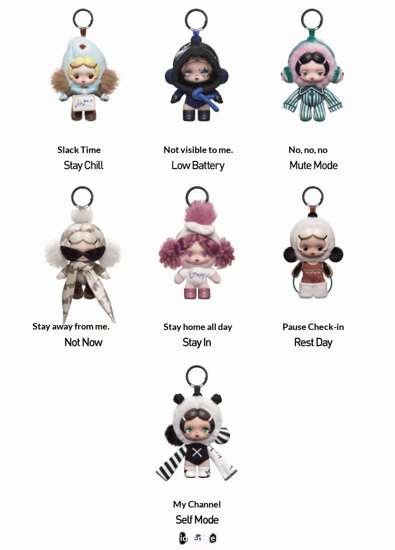 Original POP MART SKULLPANDA Off Mode Serie Blind Box Niedliche Flauschige Puppe Anhänger Schlüsselanhänger Taschenanhänger Ita Bag Sammlerstück Spielzeug Geschenk – Detail 2