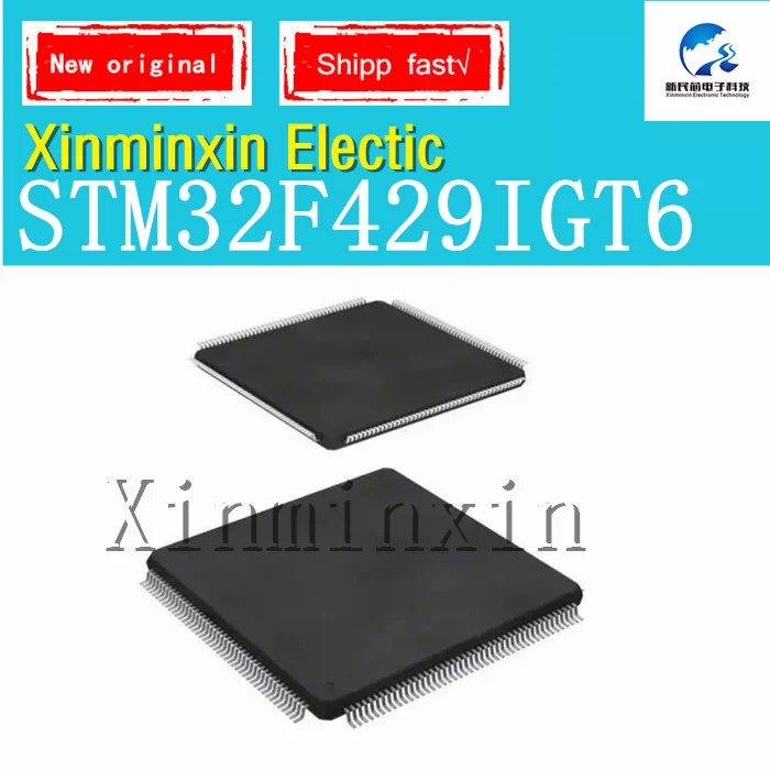 1-10pcs/Lot STM32F429IGT6 QFP176 ortex-M4 32-bit microcontroller MCU IC Chip 100% New  Original In Stock