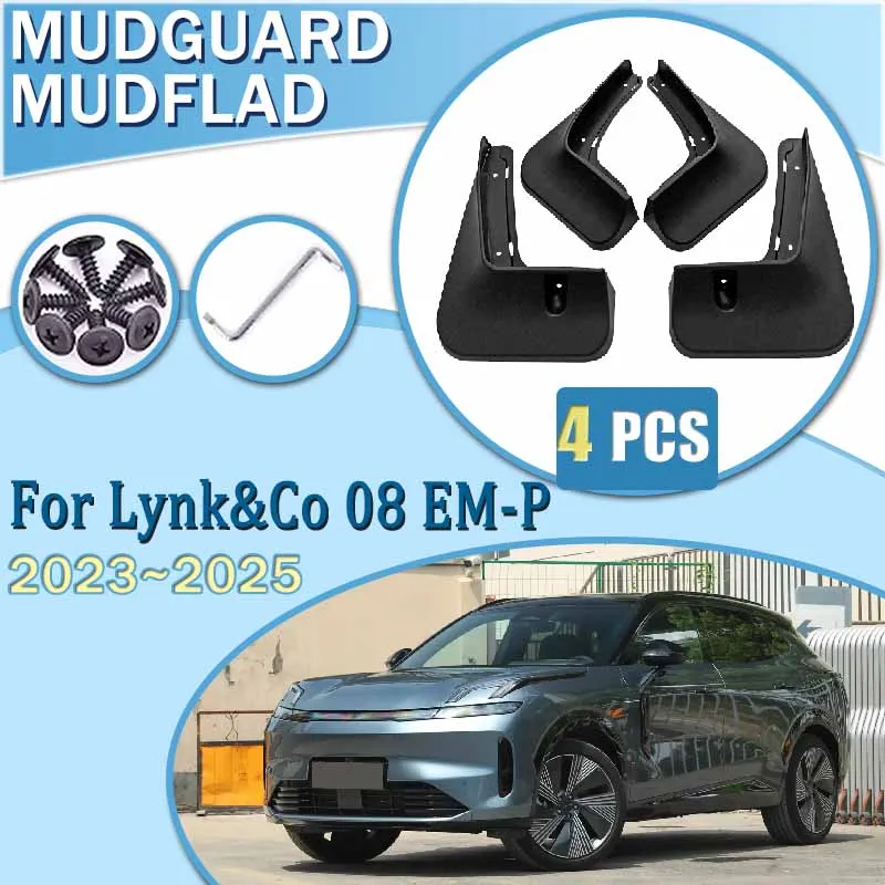 

Car Fenders for Lynk&Co 08 EM-P 2023~2025 Anti-splash Mud Guards Fender Front Rear Wheel Mudguard Splash Guard Tools Accessories