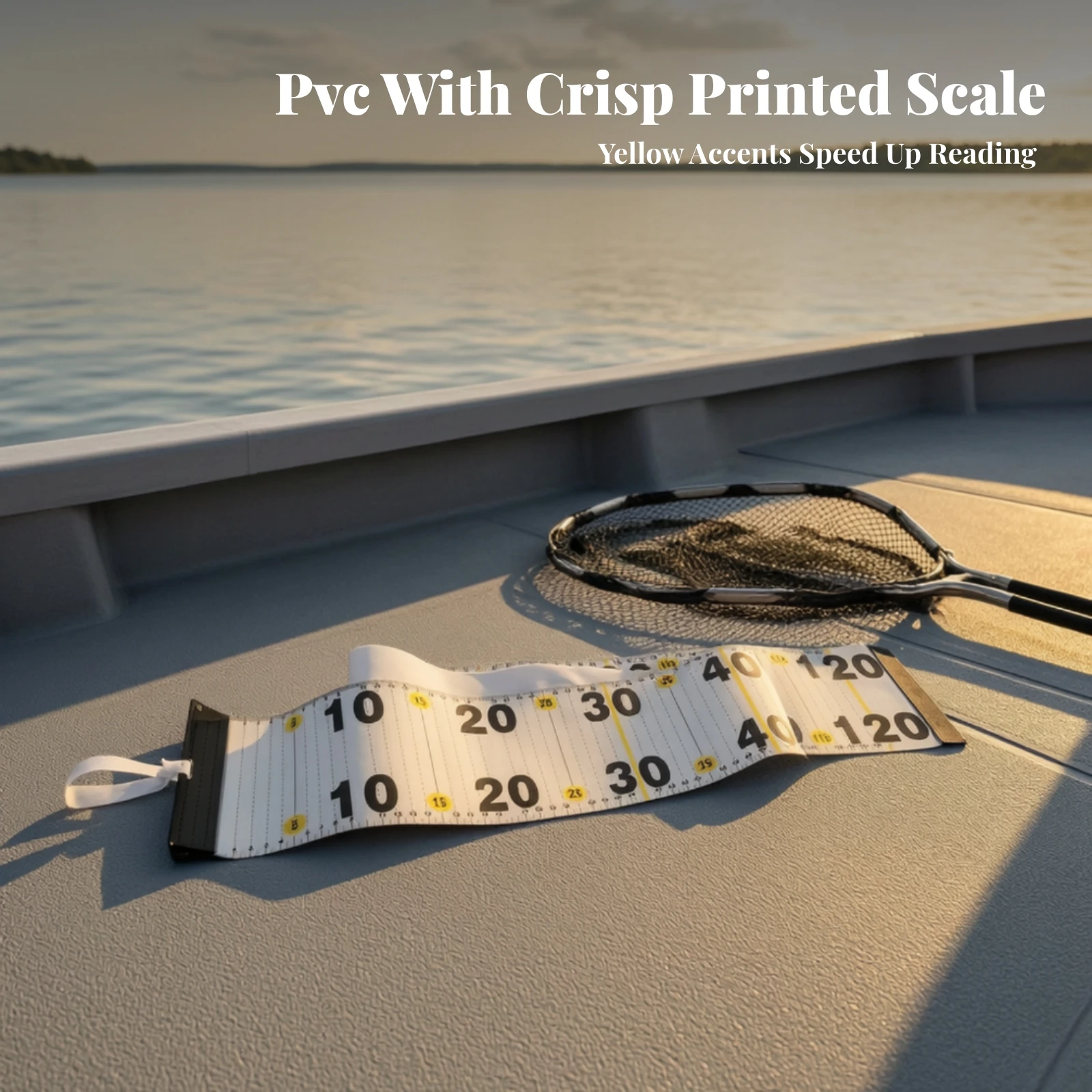 Angling Measuring Tape Compact Angling Measuring Mat Waterproof High-Contrast for Anglers
