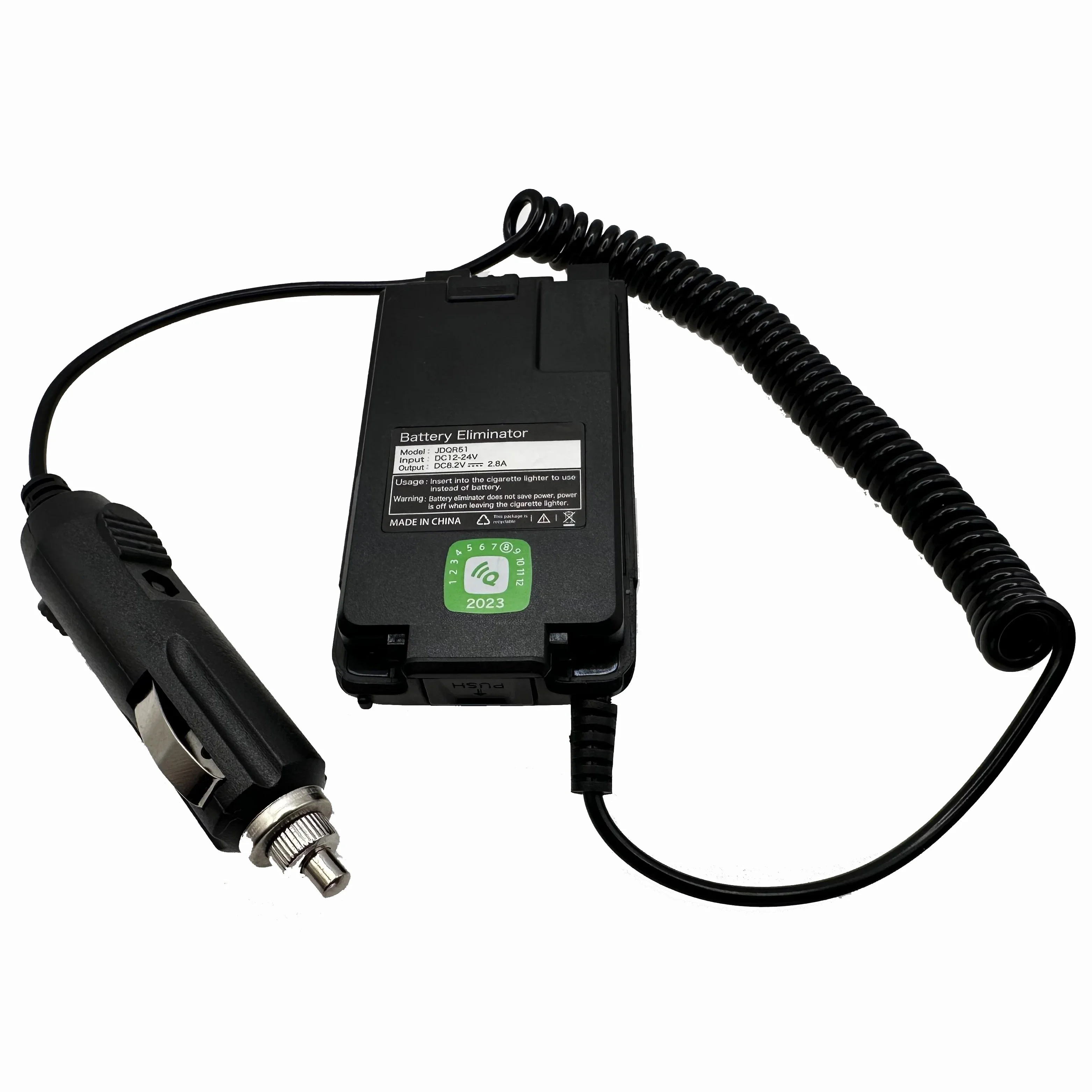 Quansheng-eliminador de batería para walkie-talkie, cargador de coche Universal de 12V/24v, para UV-K5, UV-k5(8), UV-5R PLUS