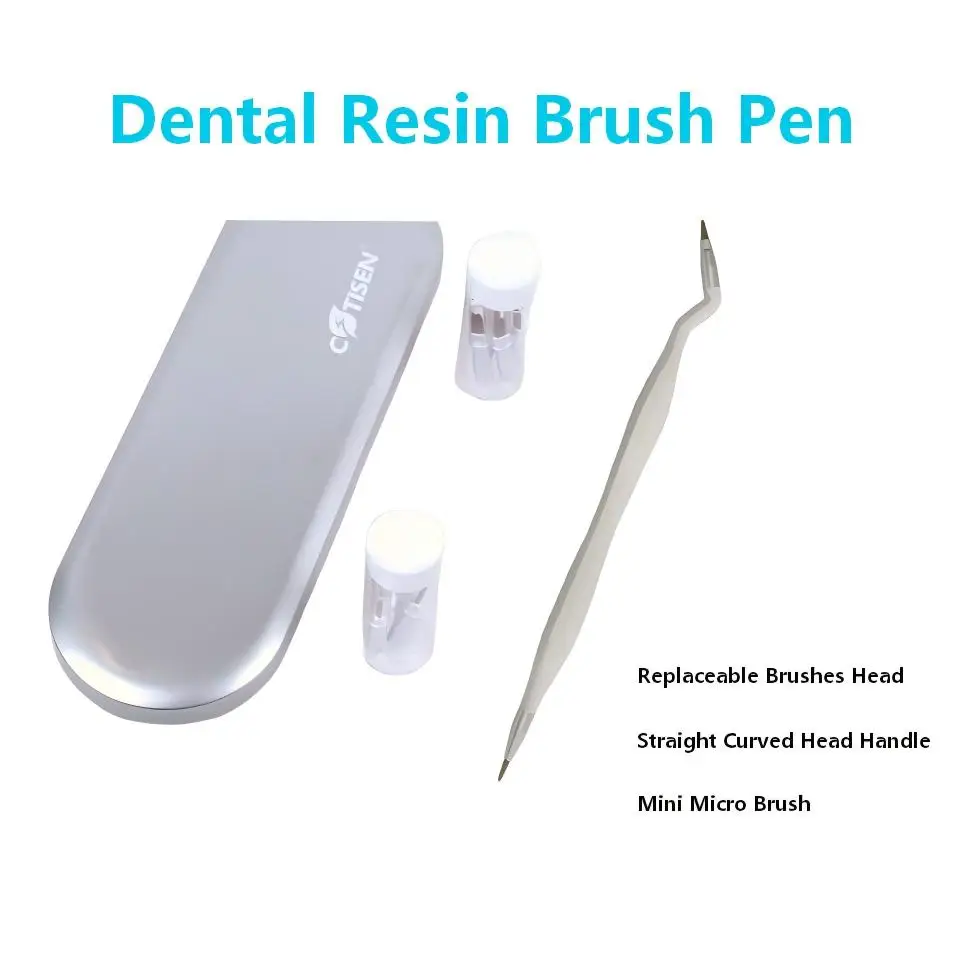 

Dental Resin Brush Pen Precision Aesthetic Restorative Resin Sculpting Replaceable Brushes Head Bonding Disposable Brush Tips