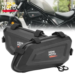 Motorcycle Bag for Honda Rebel 300 CMX250 CMX300 CMX500 Waterproof Engine Side Storage Bag Guard Pole Bag Motorcycle Accessories