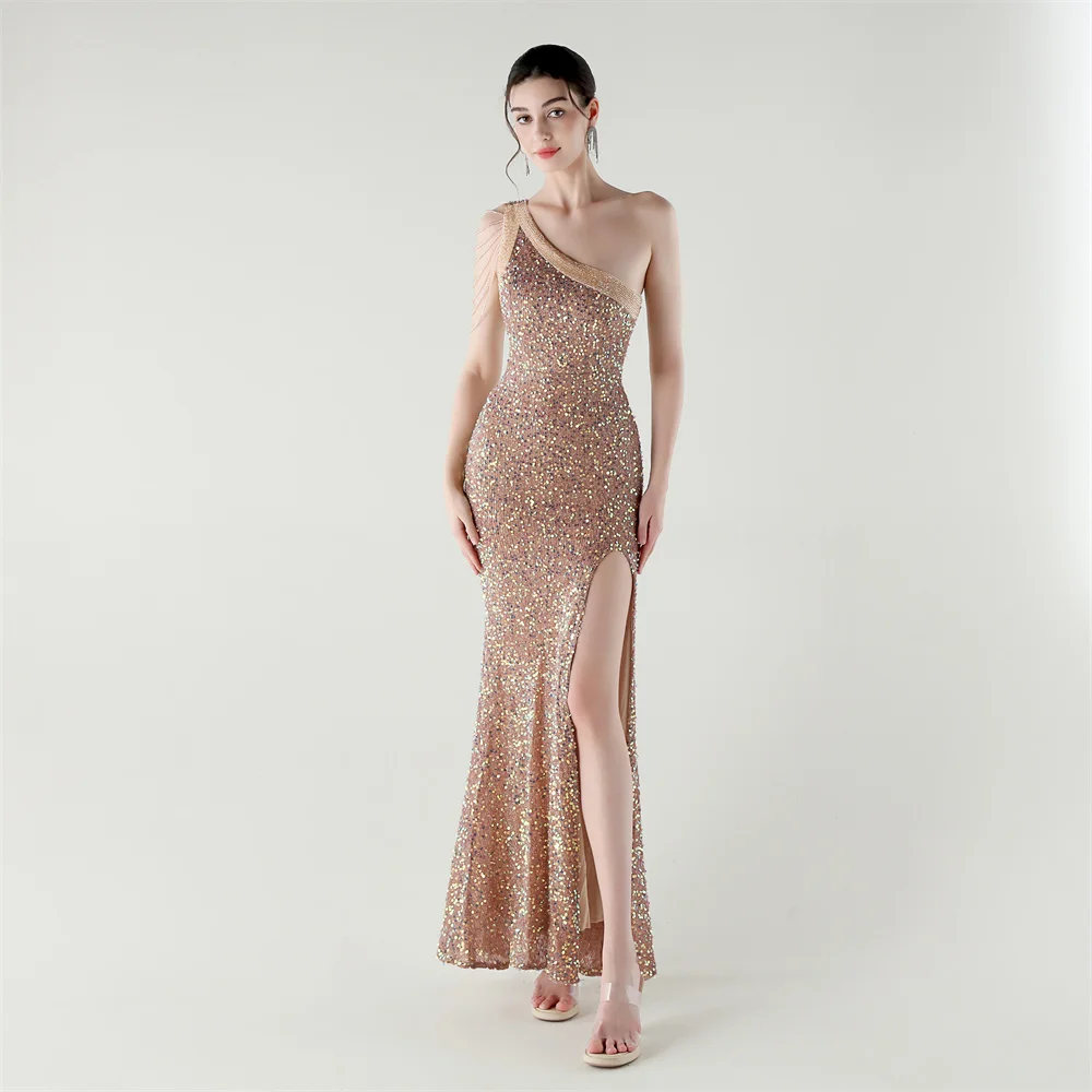 

Sexy Gold backless party dresses 2026 woman elegant luxury prom evening long dresses women maxi sequin summer dress vestidos