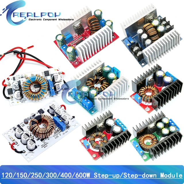 DC-DC 120W / 150W / 250W / 9A 300W / 300W 20A / 400W 15A / 600W 10A Przetwornica podwyższająca / moduł zasilacza obniżającego napięcie