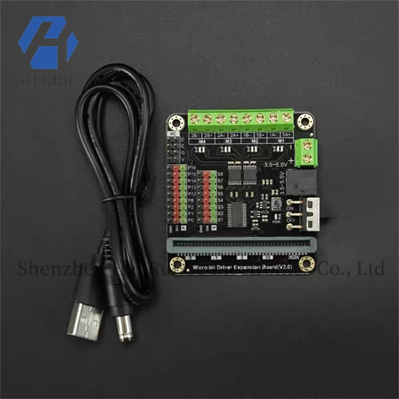 DFRobot micro:bit motor driver expansion board with 4 motor channels, 8 servo channels