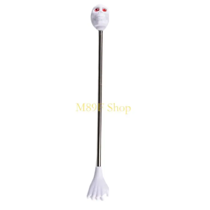 

M89F Portable Back Scratcher Hand Massager Double Heads Skeleton Knocking Back Itching Pain Massage Tool for Creative Home