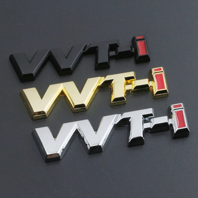 Car Sticker Fender Emblem Auto Side Wing Badge Decal For Toyota VVT-i VVTi Logo Camry Corolla Yaris Rav4 Chr Auris Avensis Reiz