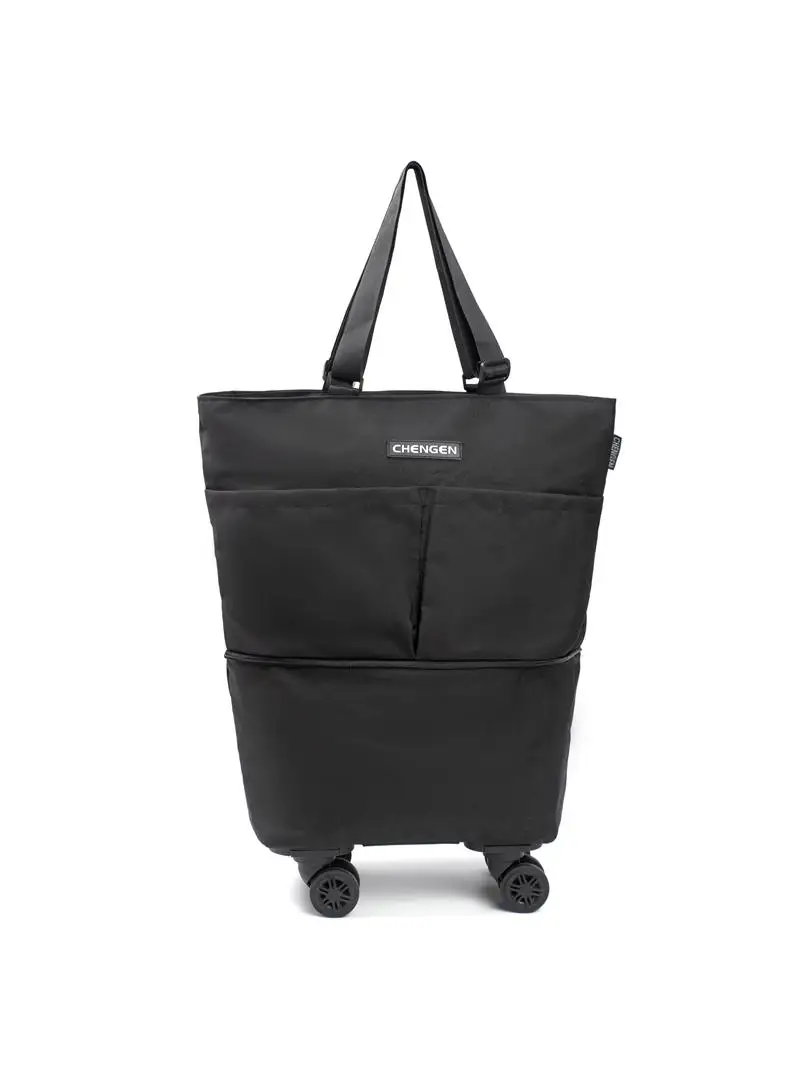 

Faionable Travel Bag Women's Handheld op Bag with Wheels Vegetable Bung Bag Small Trolley Bag Lage Bag