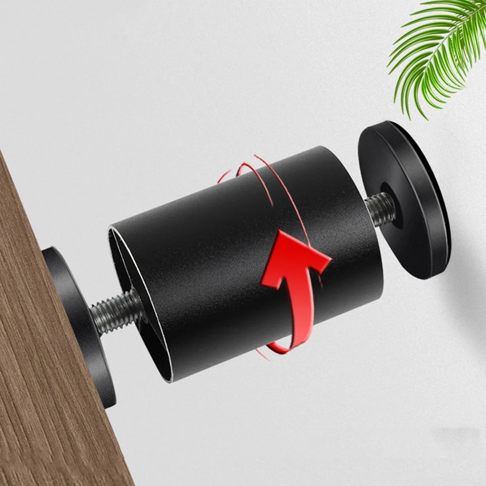 

2pcs 150Mm Bed Stopper Adjustable Headboard Stabilizer Anti-Shake Wall Spacer For Bed Frame Sofa Chair Kitchen Table Aluminum