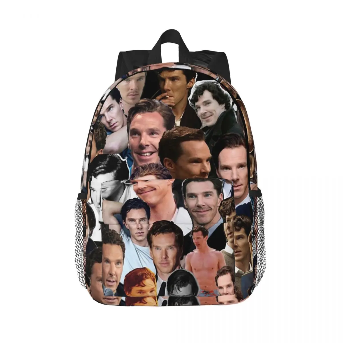 Benedict Cumberbatch Collage Backpacks Teenager Bookbag Cartoon Children School Bags Laptop Rucksack Shoulder Bag Large Capacity