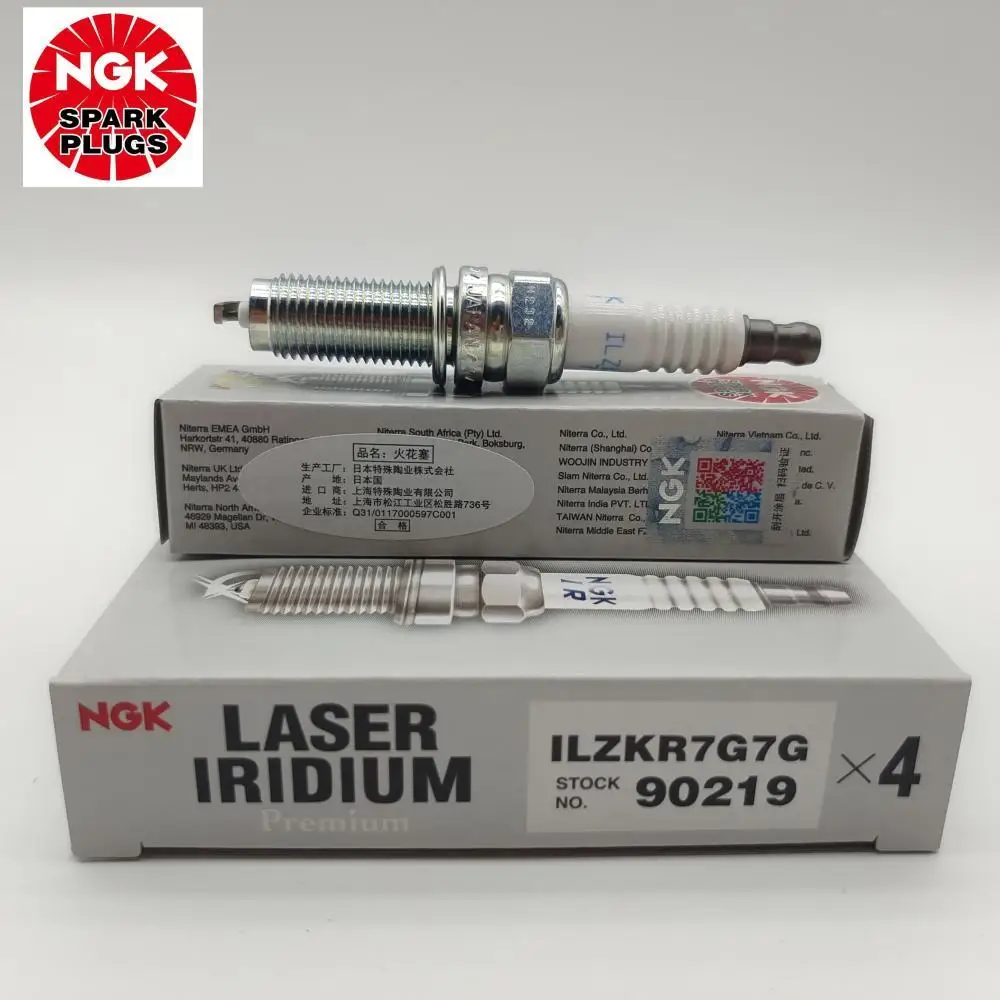 4Pcs Original NGK ILZKR7G7G 90219 Iridium Platinum Spark Plug For Jeep Wrangler Grand Comman PHEV Cherokee AlfaRomeo Giulia 2.0T