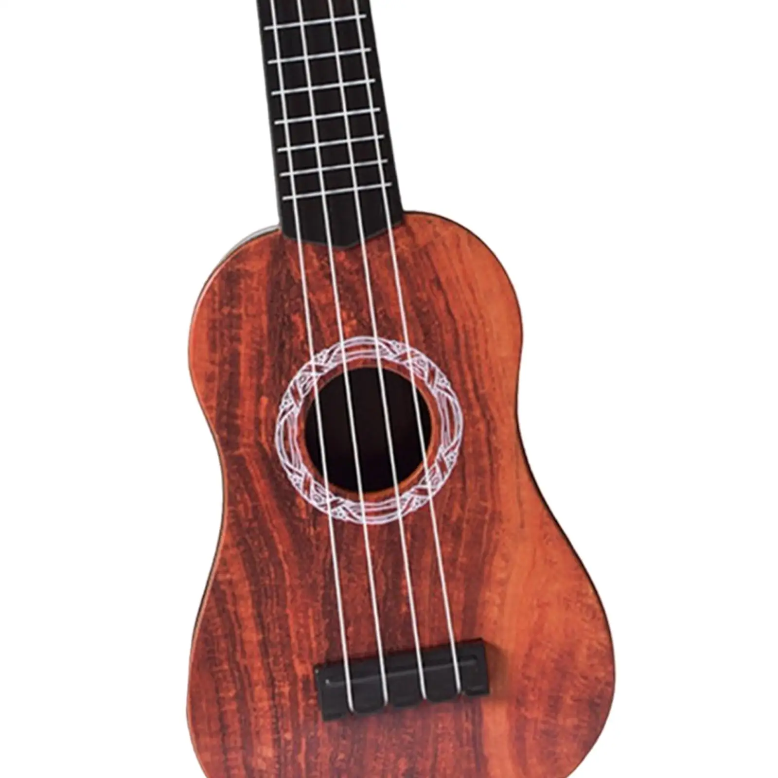 Realistic 4 String Soprano Ukulele Instrument, Early Education Toy Strumming