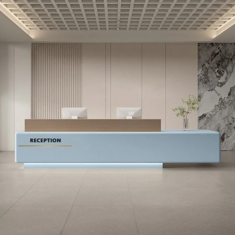 Receptionist Customer Reception Desks Modern Elegant Service Counter Reception Desks Display Welcome Scrivania Office Furniture