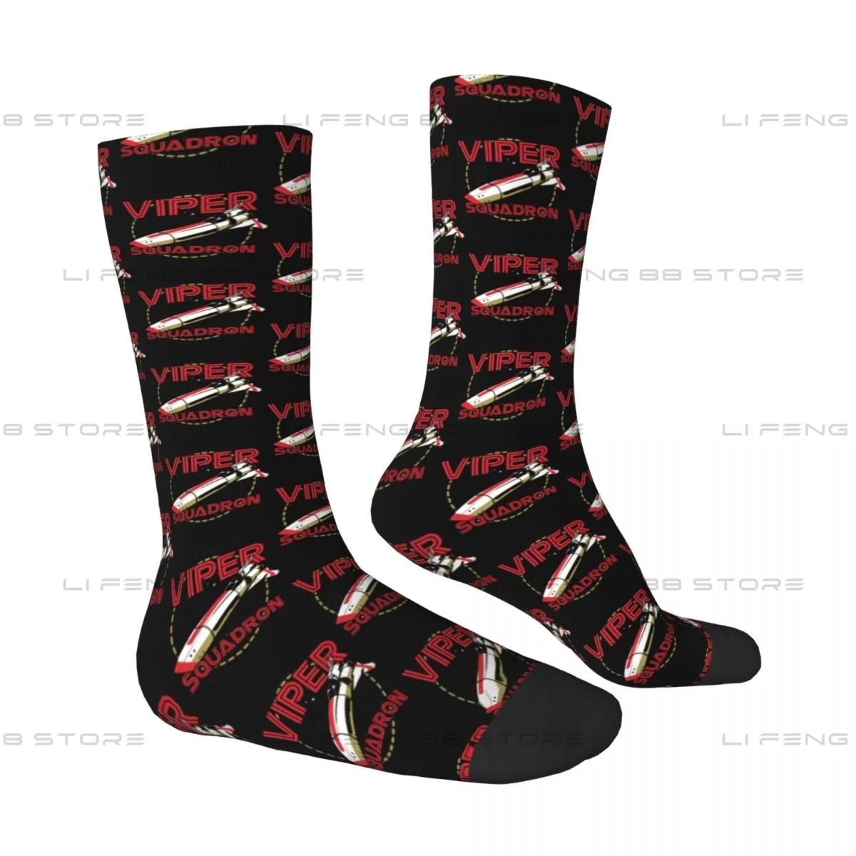 Battlestar Galactica Viper Squadron Men Women Socks Outdoor Novelty Spring Summer Autumn Winter Stockings Gift