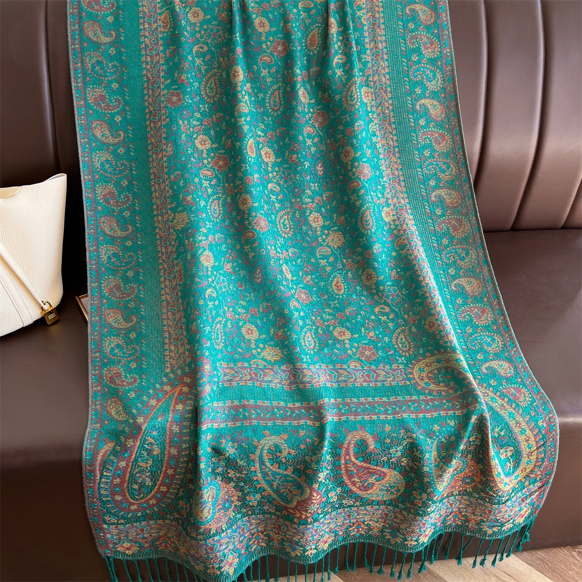 Luxus Winter Schal Frauen Kaschmir Warme Pashmina Marke Foulard Weibliche Schals Wraps Dicke Weiche Bufanda Poncho Schals Stola 2025 – Detail 21