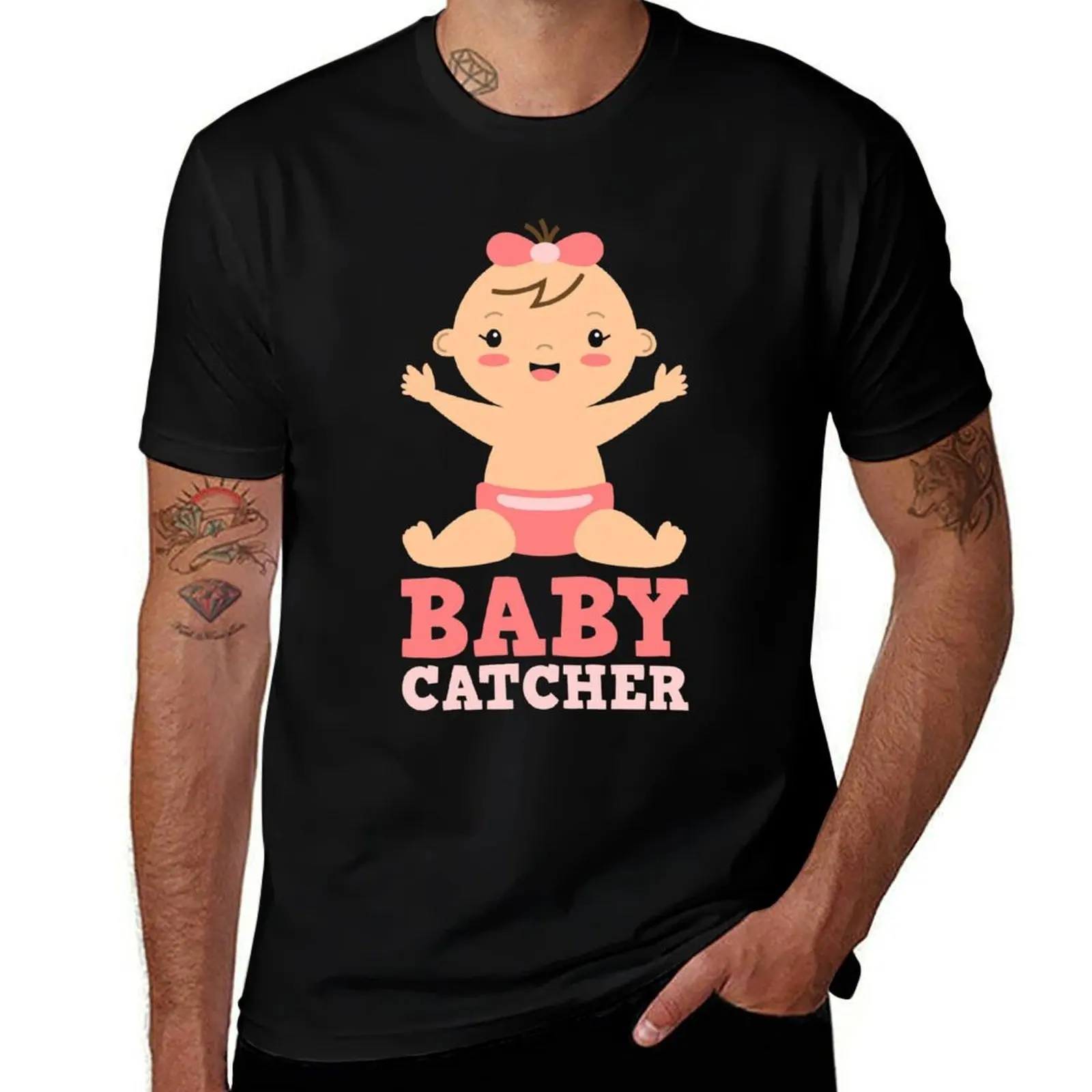 Sweet Midwife Doula Baby Catcher Design T-Shirt Urban Casual Loose Fit Tee T-Shirt