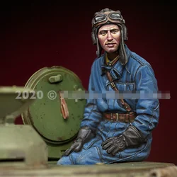 1/35 Resin figure unpainted model Kit, Russian Tank Commander (2 people) unassembled and unpainted GK, 688R