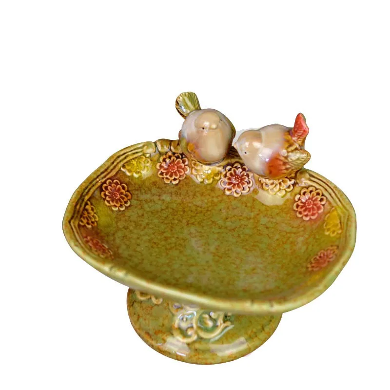 

Home accessories ceramic handicrafts storage ornament bird with seat ashtray soap box ceramic storage plate wine cabinet