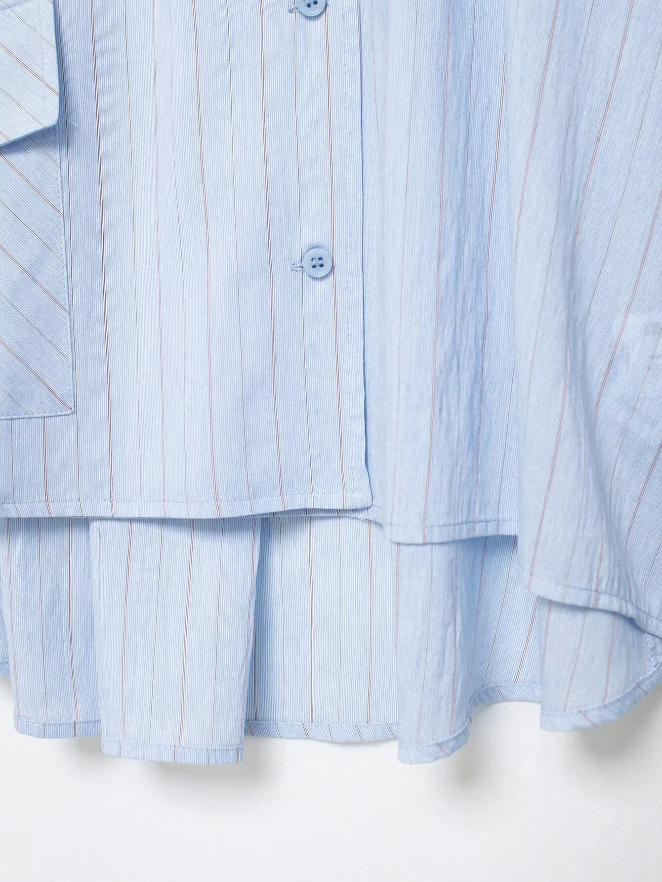 เสื้อเชิ้ตลายทางทรงเอ คอทรงกลม - Summer Clothing In French บทวิจารณ์และราคา