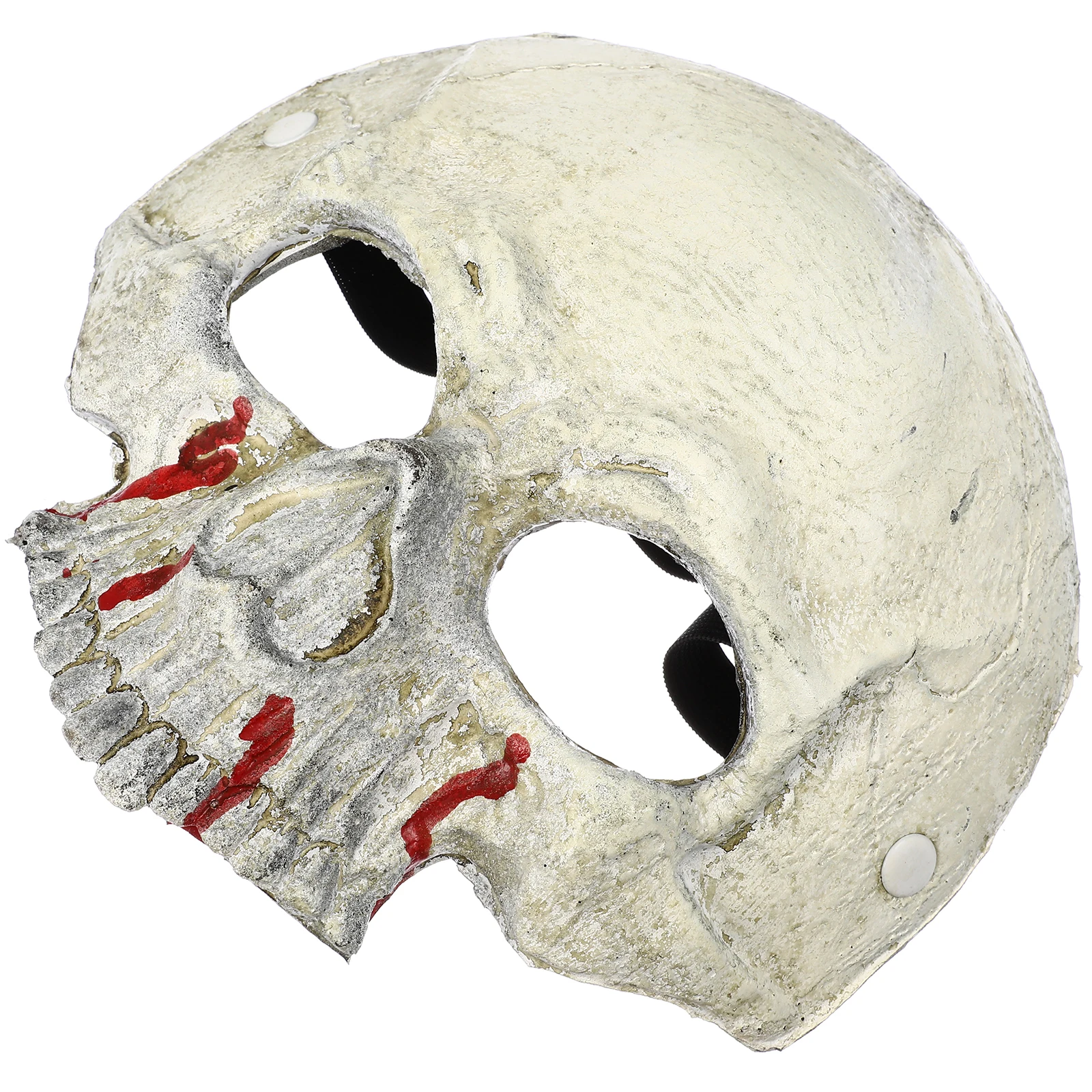 

Bloody Skull Mask Half Face Costumes Lightweight PU Scary Masks for Halloween Masquerade Adult Men Women Decorations Horror
