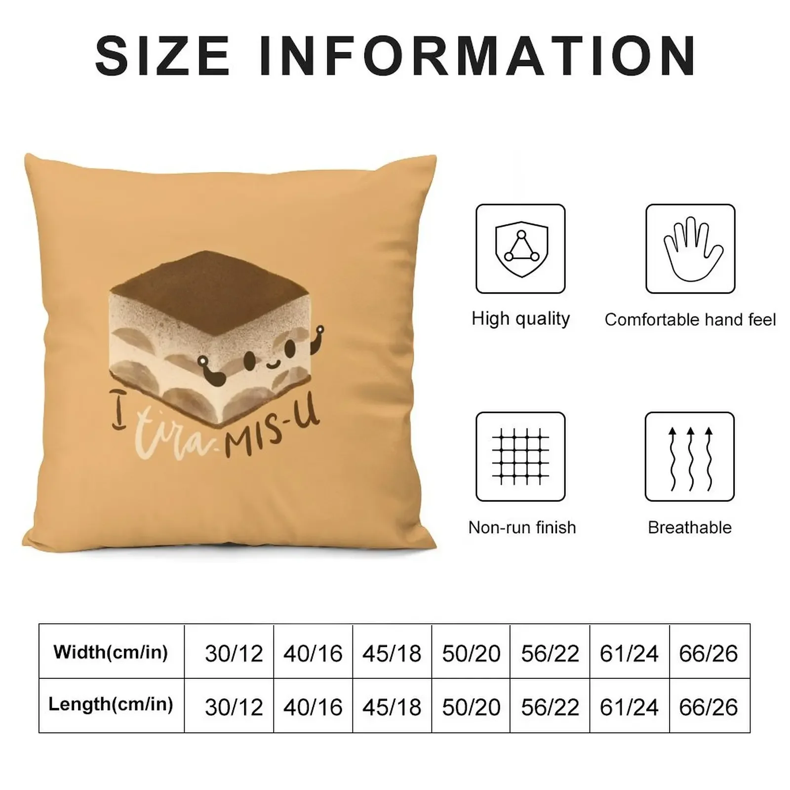 I tira-MIS-U Throw Pillow Cushion Cover Set Decorative pillowcase pillow