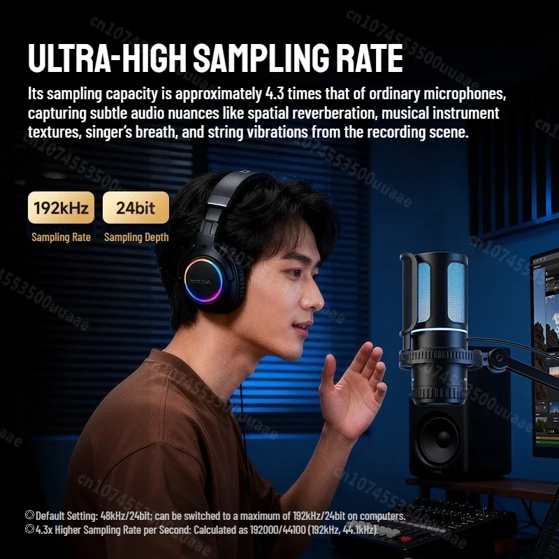 ميكروفون USB للألعاب Monster N32، ميكروفون مكثف قلبي 192 كيلو هرتز/24 بت مع فلتر بوب للكمبيوتر الشخصي Youtube Gaming Live Stream Dubbing #3