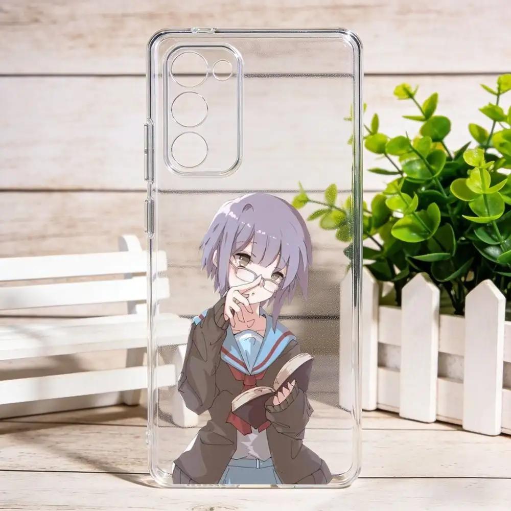 

Yui -Nagato Yuki Phone Case For Samsung Galaxy S24 S25 S23 S22 S21 Plus S24 S25 Cover Transparent Case