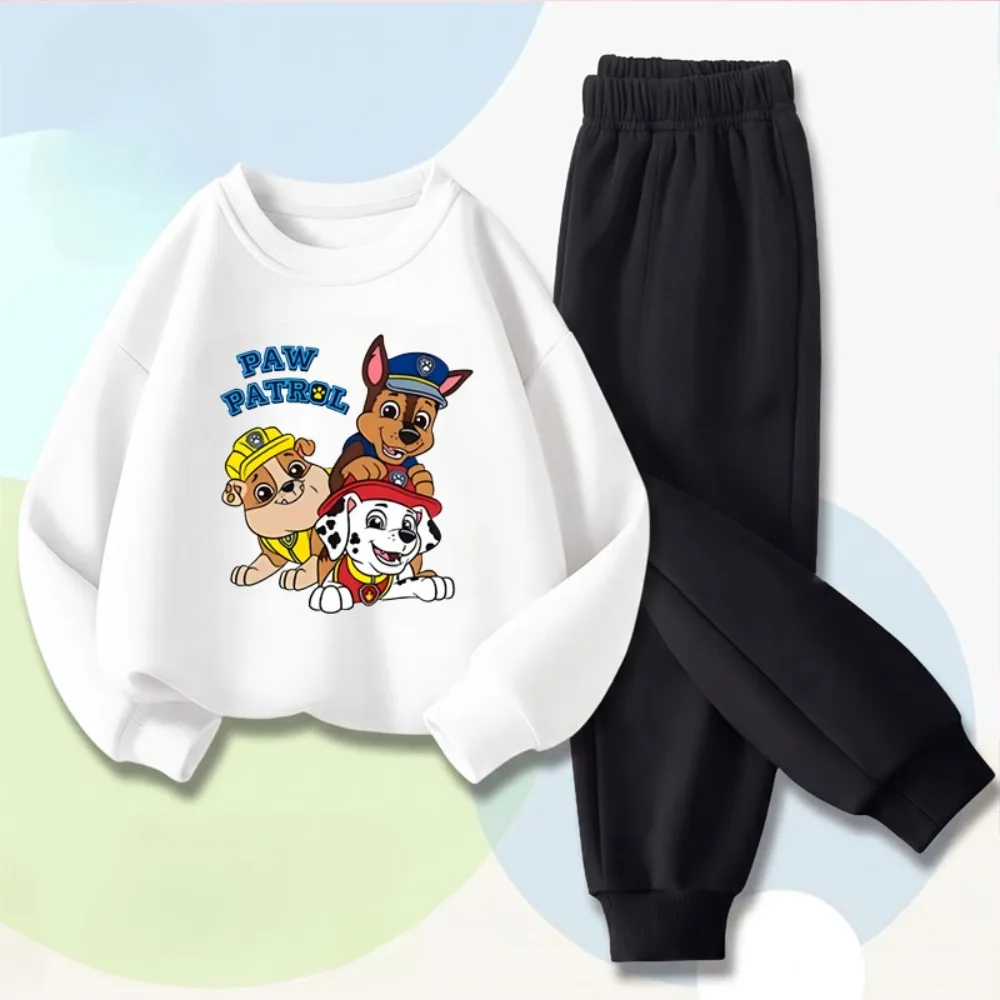 Boys O Neck Hoodies Long Pant Two Piece Sets Autumn Winter Kids Sweatshirt Sweatpant Suit Children's Fashion Tracksuit Pullover