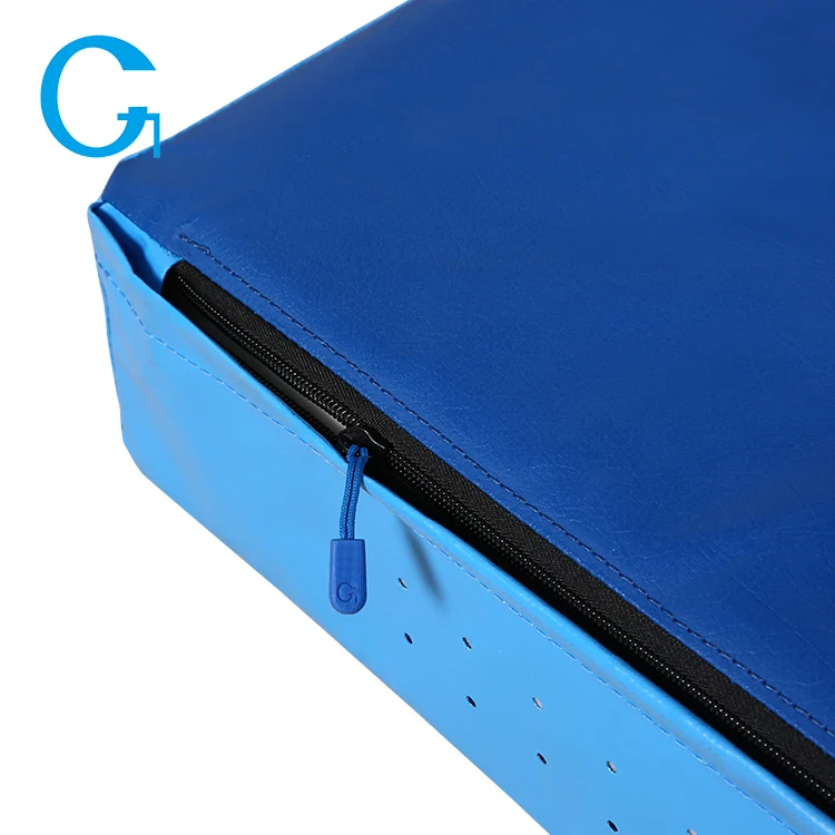 Best Sale Air Hole Design Crash Mat Foldable Washable PVC Cover For Cheerleading Wrestling S Skills Gymnastic Landing Mats