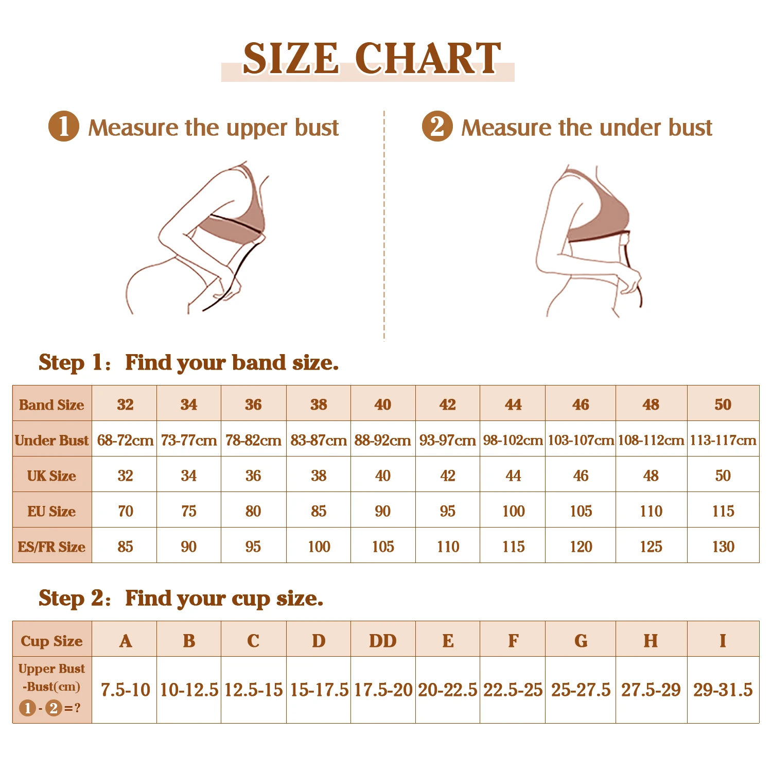 Women\'s Posture Front Closure Plus Size Full Coverage Bra Underwire Lingerie Support Unlined Plunge Racerback DD E F G H 44 46