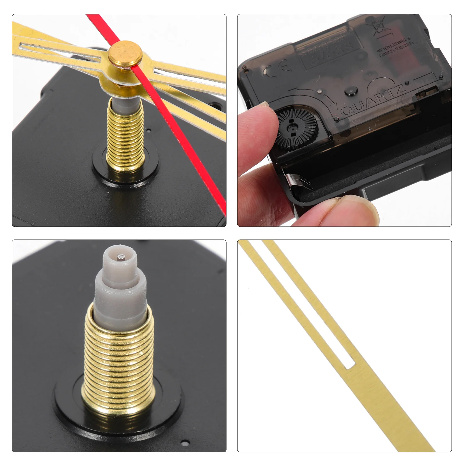 

1 Set Movement Replacement Mute Mechanism Diy Parts Silent Motor Easy Install Craft Kit Rimless Wall Clock Mechanism Wall Clock