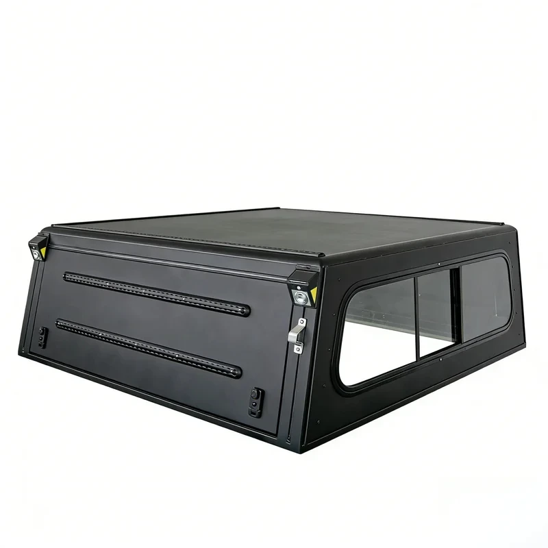 STLF S For Vigo Double Cab With Aluminum Alloy Electric Folding Waterproof Locking Tailbox A-Deck Canopy