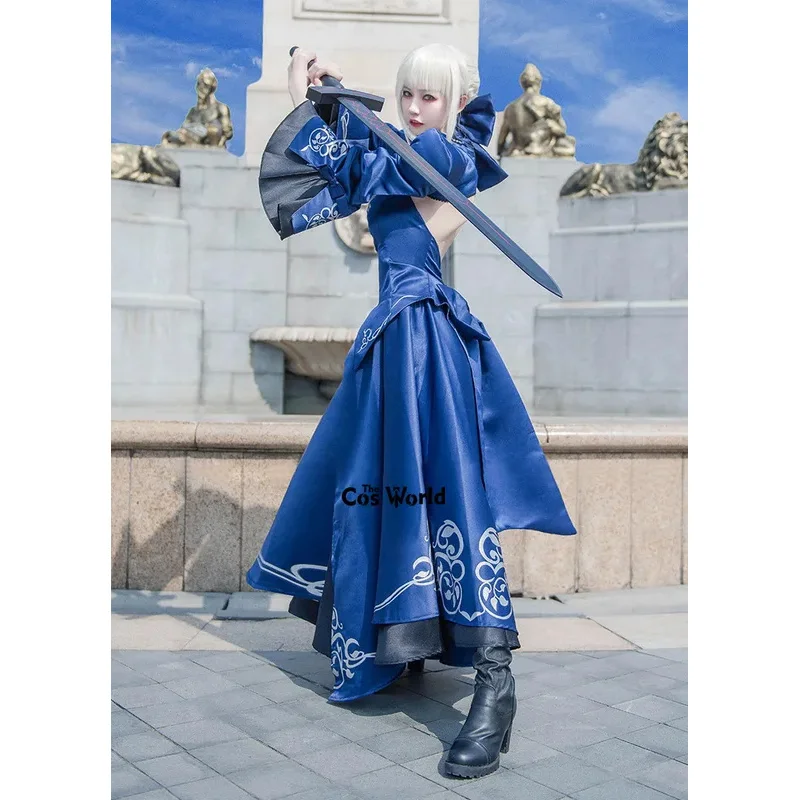 Fate Altria Pendragon Alter Saber Full Dress Uniform Outfit Anime Games Cosplay Costumes