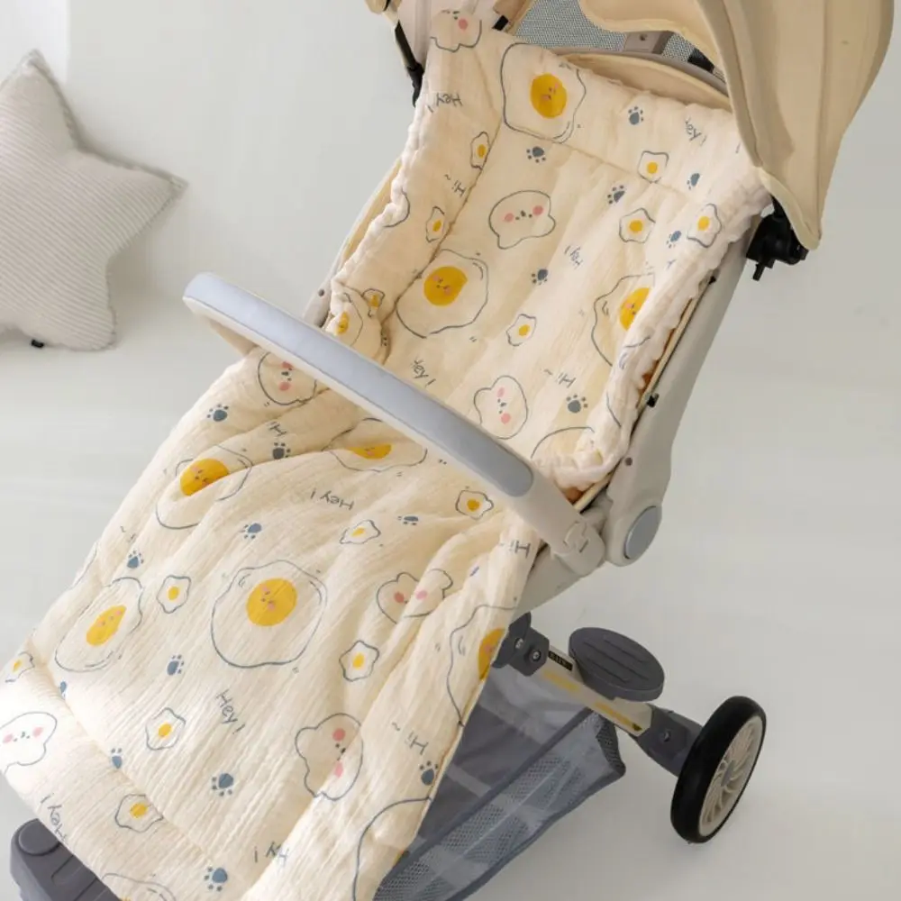 

Soft Baby Stroller Cushion Cartoon Printed Comfortable Baby Pram Seat Mat Breathable Car Seat Dining Chair Cotton Pad