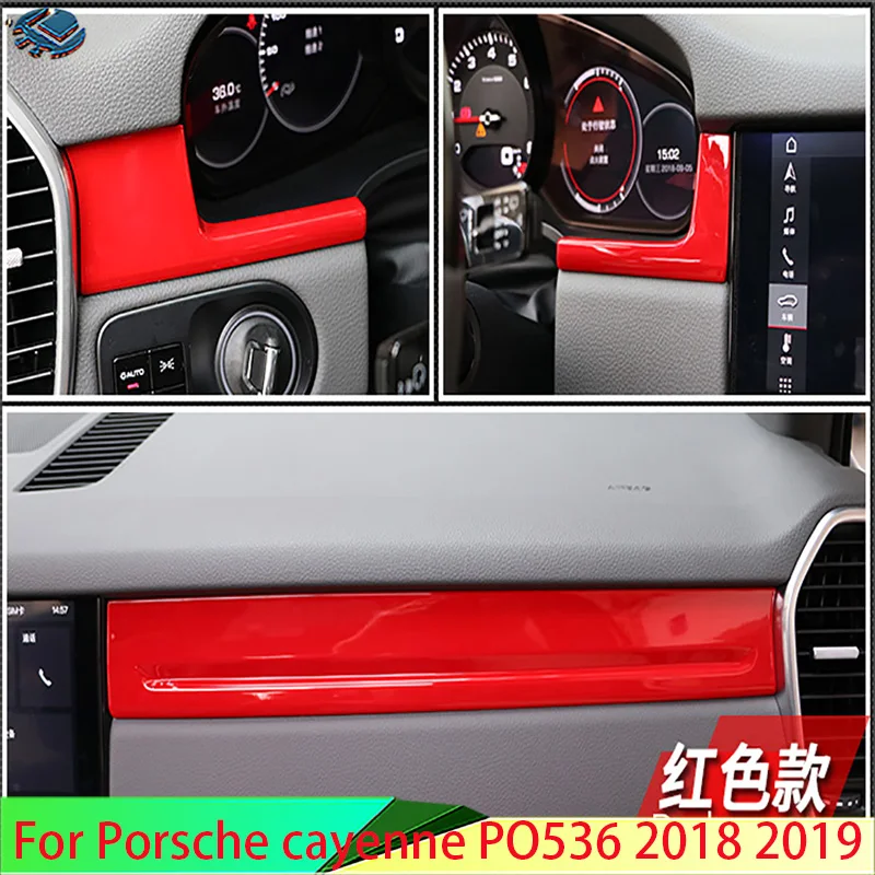

Для Porsche Cayenne PO536 2018-2019: Аксессуары для автомобиля, отделка приборной панели и центральной консоли из АБС-пластика