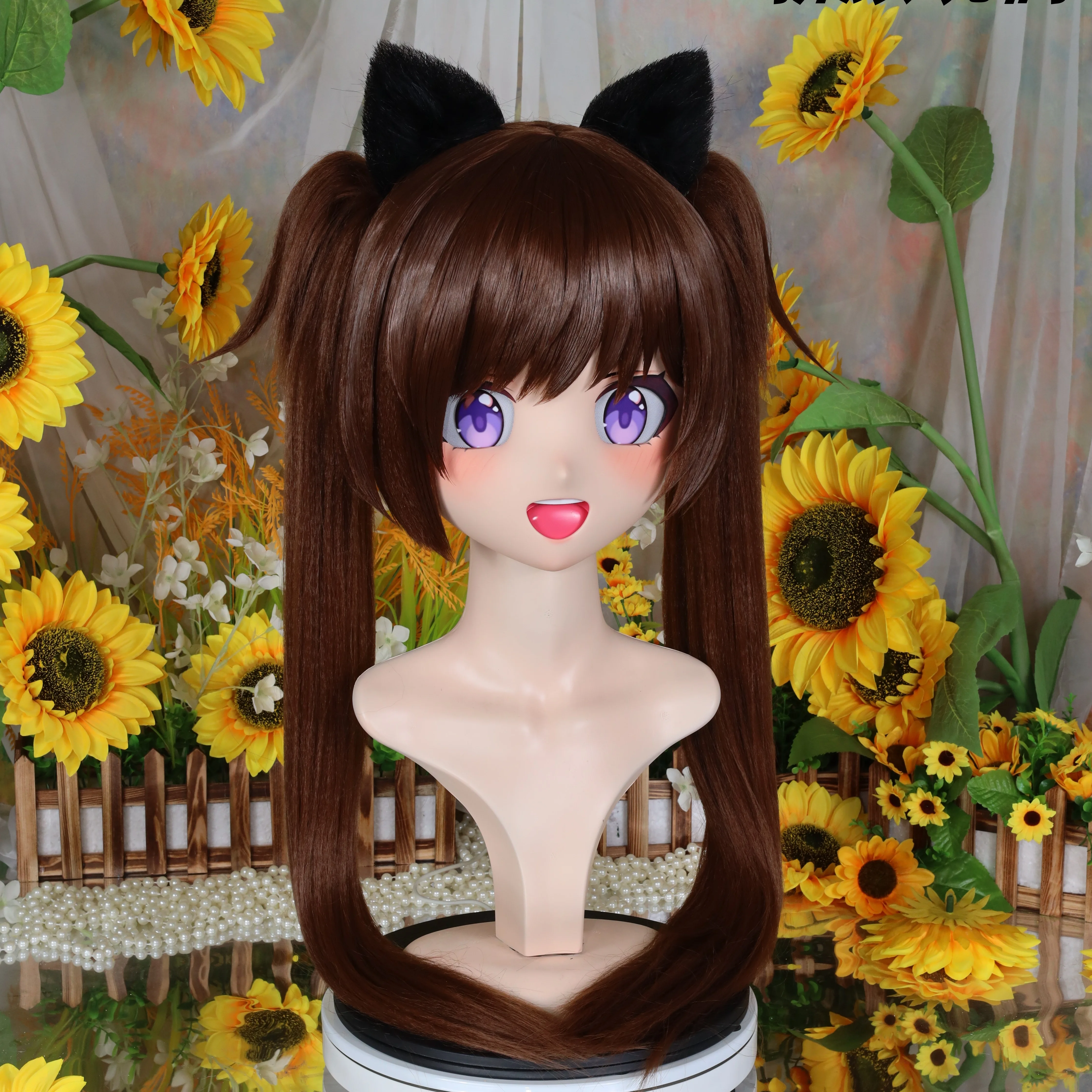 Kigurumi Shizuko NFD 풀 헤드 잠금 코스프레 헤드 쉘 소품 의상 애니메이션 게임