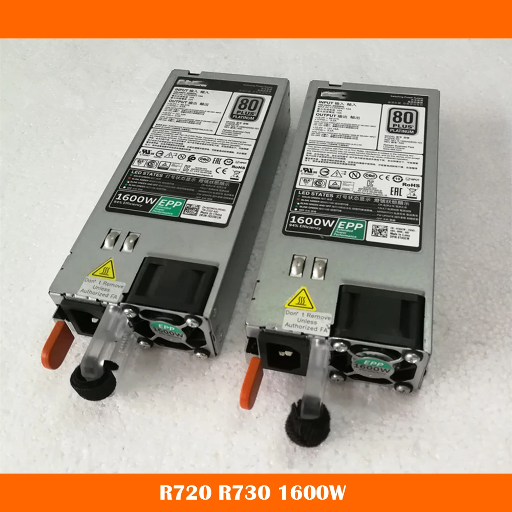 Server Power Supply For DELL R720 R730 D1600E-S1 F1600E-S0 1600W DX1NN 041XYW 095HR5 Fully Tested