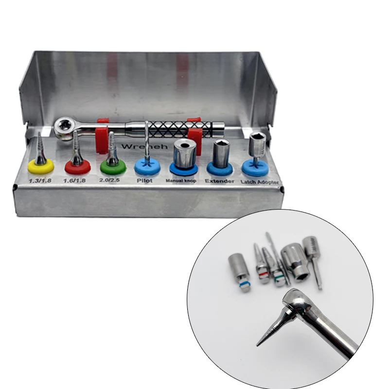 

Dental Implant Multifunctional Kit Bone Expander Sos Set Remove Broken Fixture Ratchet Wrench Tool