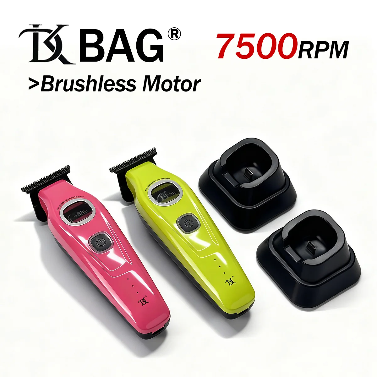 المهنية DK-088 فرش السيارات الشعر المتقلب 7500 دورة في الدقيقة DLC شفرة السيراميك مع قاعدة شحن المقص للرجل الحلاق 2000mAH #1