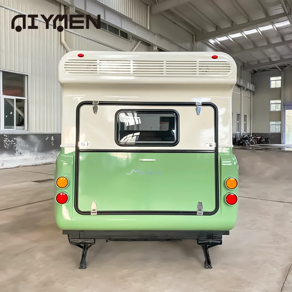 Mini Trailer Travel RV Camper Caravan Fiberglass Aluminum Camping Trailer Tiny Galvanised Pull Designer Quality