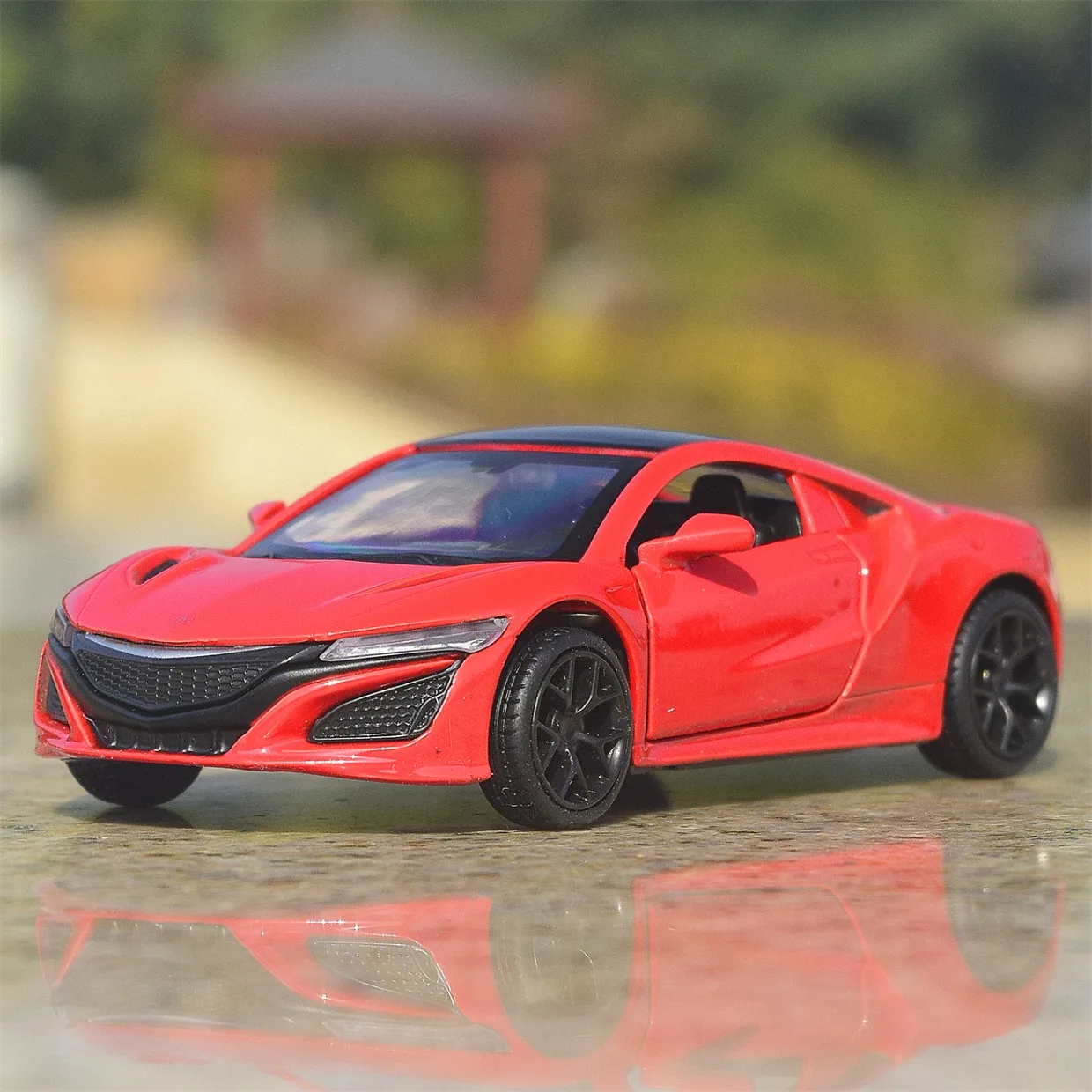 JDM Honda Acura NSX 2017 Supercar Simulation Druckguss & Spielzeugfahrzeug Zurückziehen Auto RMZ Stadt 1:36 Legierungsmodell Geschenke für Kinder