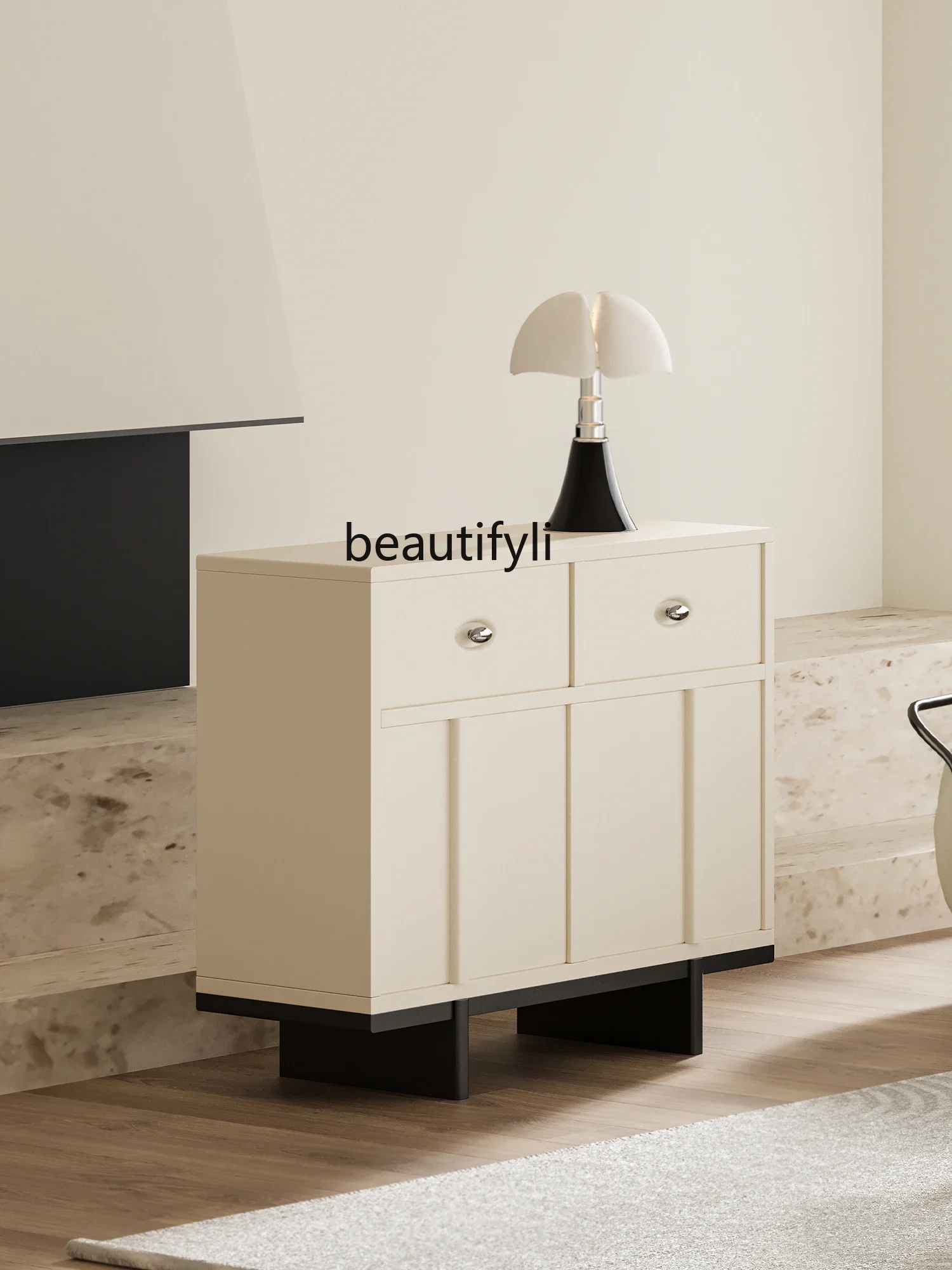 

zxqzxqFrench Cream Style Chest of Drawers Chest of Drawer Bedroom Locker Modern Bed Front Cabinet Entrance Cabinet