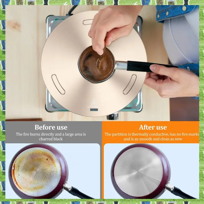FTS Diffuser Heat Conducting Plate, Cooking Kitchen Thickened Non-Slip Stove Gas Heat Conducting Plate