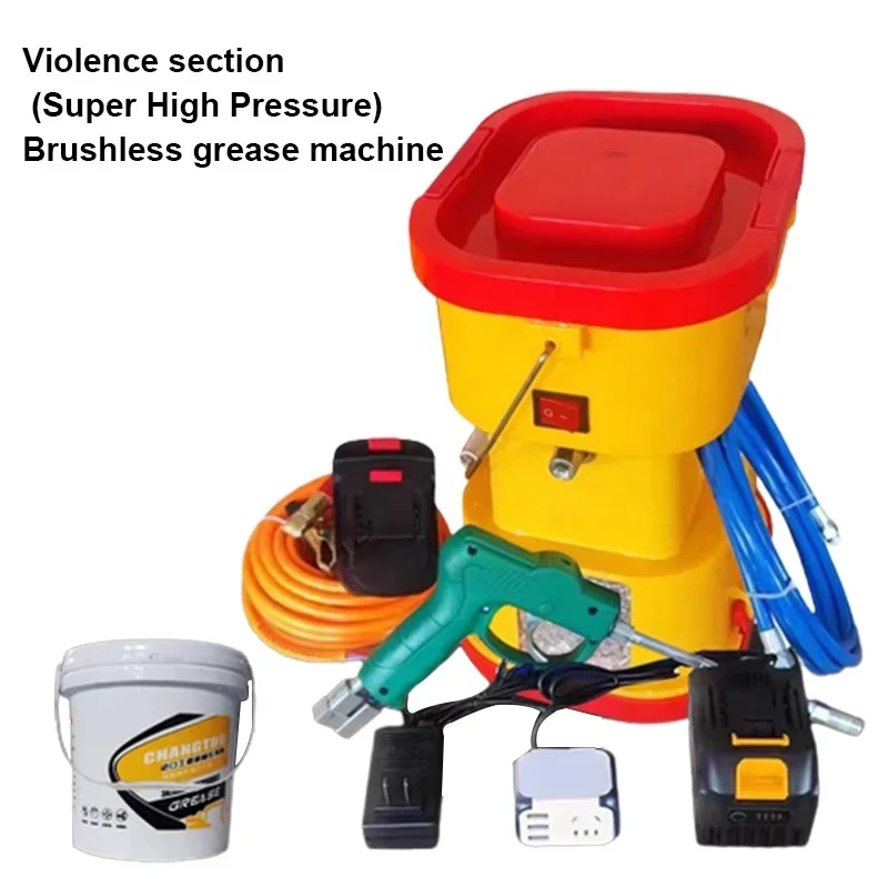 Portable Carrying Strap 24V Electric Grease Machine Vehicle refuellers Automatic Lithium grease machine For excavators