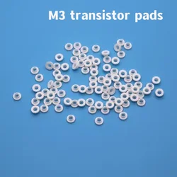 1000pcs TO-220 insulation tablets circle M3 transistor pads Bushing TO-247 Plastic Insulation Washer TO-3