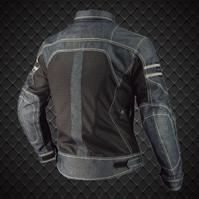 Motorcycle Riding Mesh Jacket for Men, Anti-Fall Knight, Cowboy Racing Suit, Summer, JK006