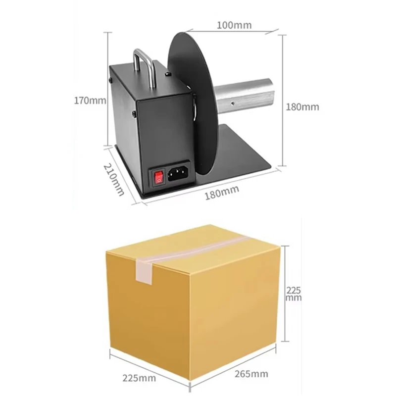 Automatic Label Rewinder 100mm Self-Adhesive Barcode Paper Two-Way Rewinding Machine Label Recycling Machine